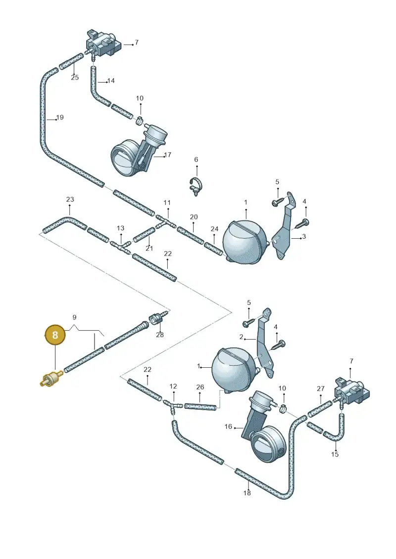 433862117 — Audi A8/S8/qu. lang    08> (2007-) diagram 291131450, position 8