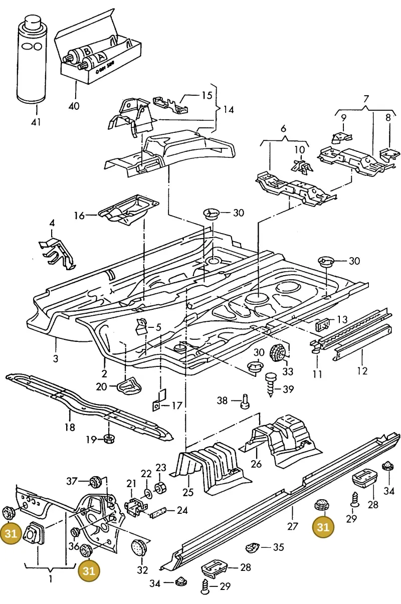 441803583B — Audi 100/Wagon qu. (1988-1990) diagram 088102100, position 31