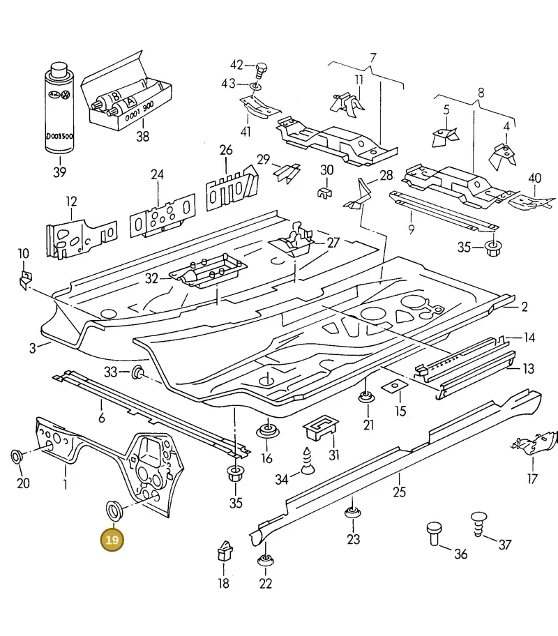 441803583B — Audi A6/Wagon F >4A-W (1996-1997) diagram 118803100, position 19