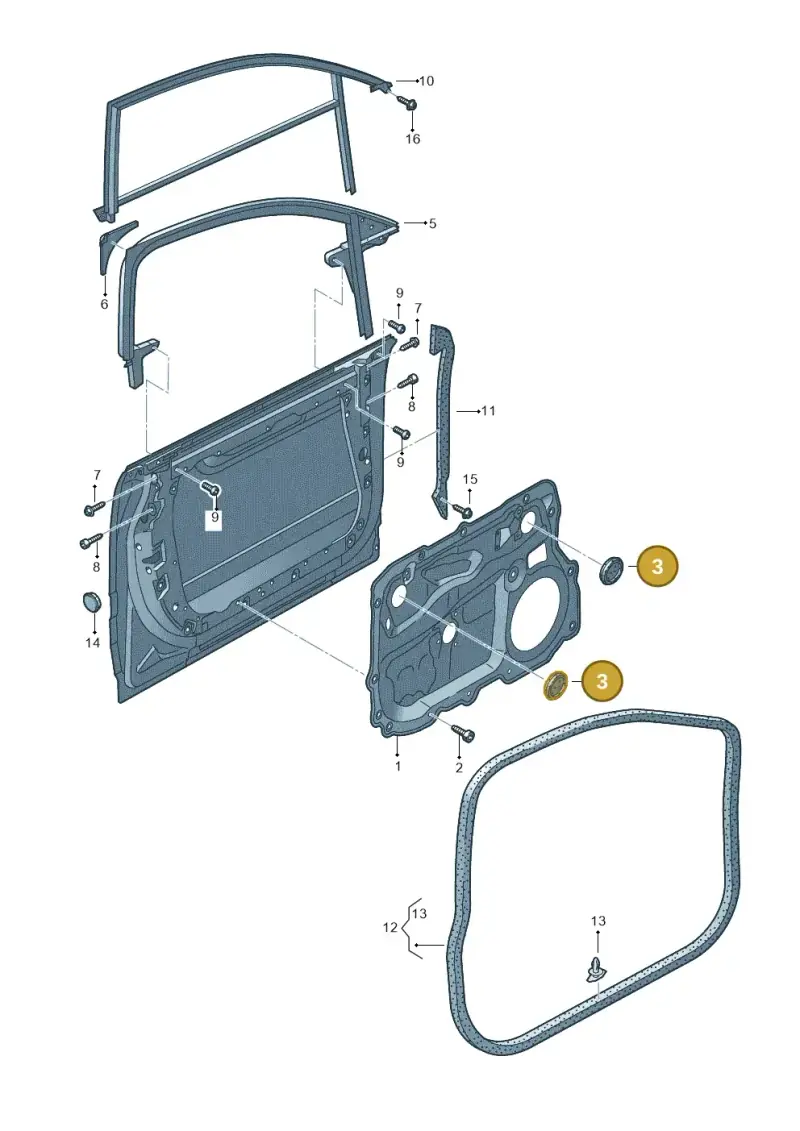 441803583B — Audi A8/S8/qu. lang    08> (2007-) diagram 291837400, position 3