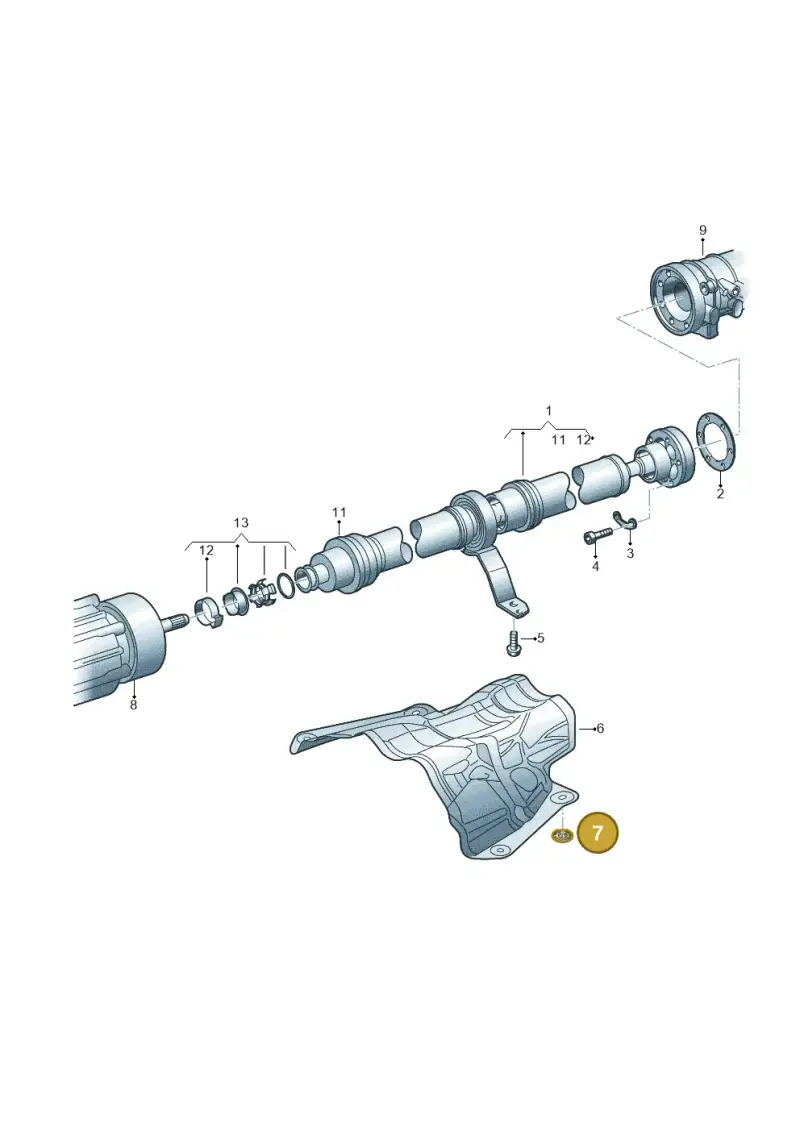 441863987B — Audi RS4 Av. qu. 4.2 (2012-2015) diagram 788521100, position 7
