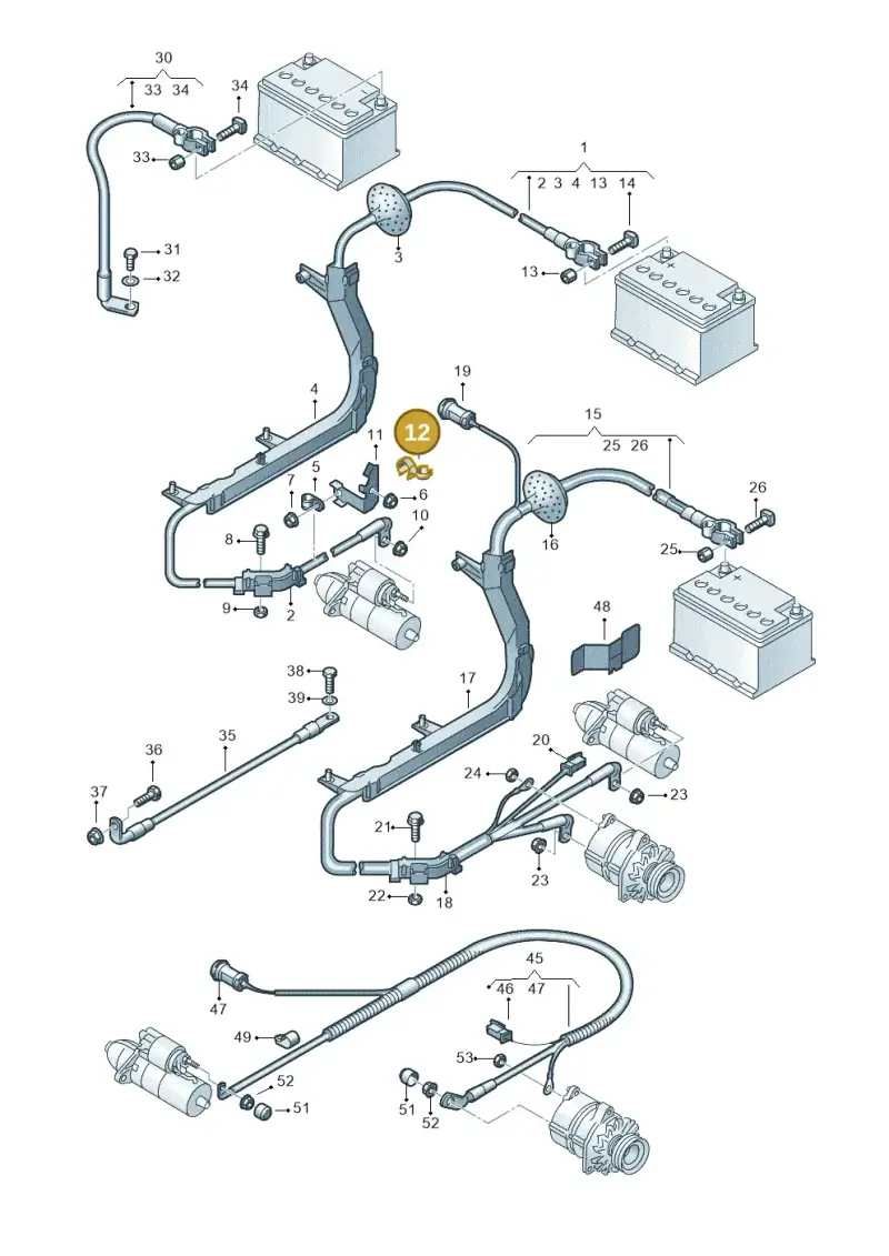441971848A — Audi A6/Wagon/quattro (2001-2004) diagram 260972040, position 12