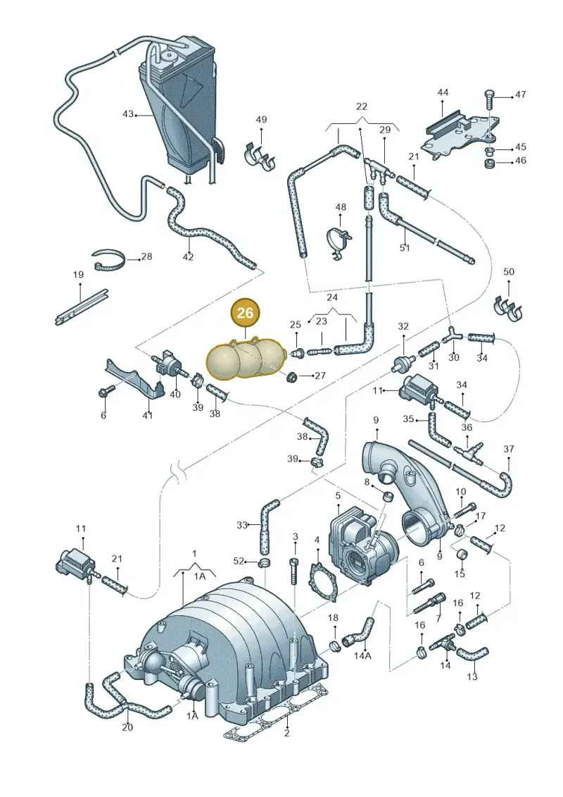 443131541 — Audi A6/S6/Avant/qu.   05> (2004-) diagram 448133630, position 26