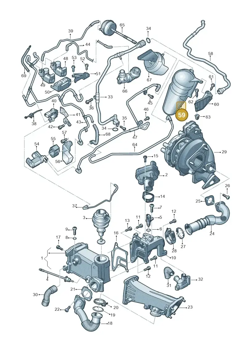 443131541 — Audi Q5 qu. 2.0 TDI (2012-2017) diagram 717131200, position 59