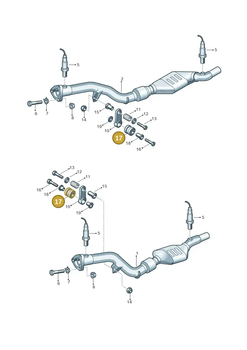 443253149B — Audi RS6 qu. (2003-2004) diagram 264253780, position 17