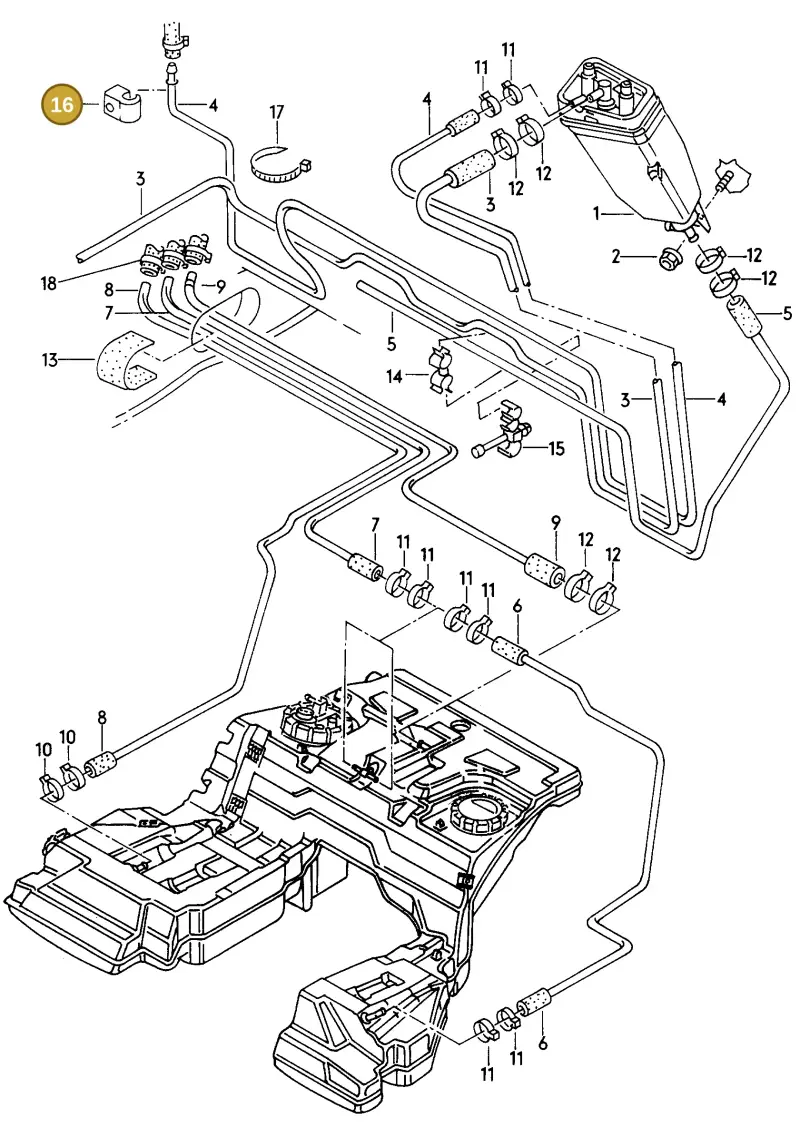 443809948 — Audi A8 (1996-1998) diagram 153201950, position 16