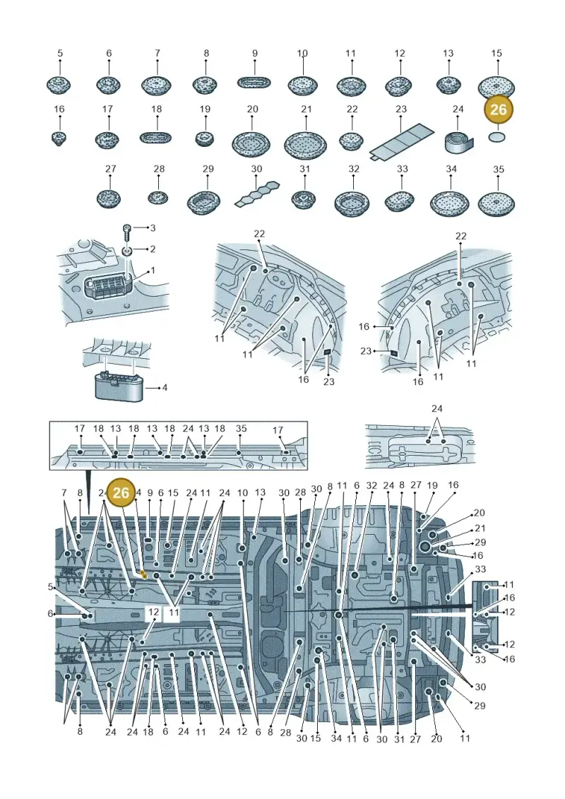 443817429 — Audi RS Q8 Quattro (2019-) diagram 429803035, position 26