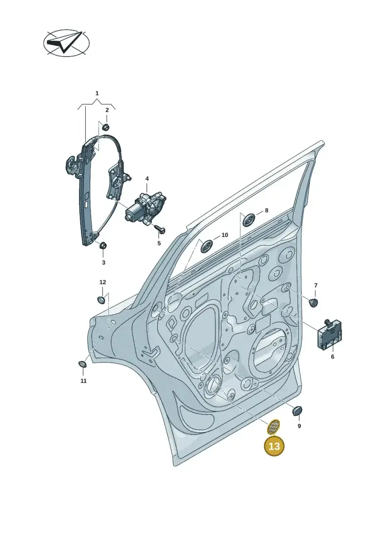 443817429 — Audi Q6 e-tron (2023-) diagram f5s839060, position 13