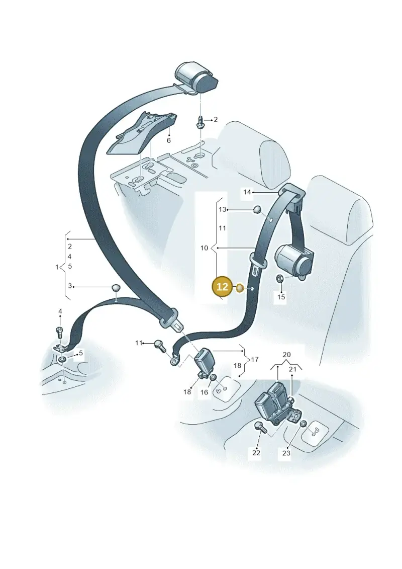 443857847A — Audi Q3 1.4 (2016-) diagram 728857700, position 12