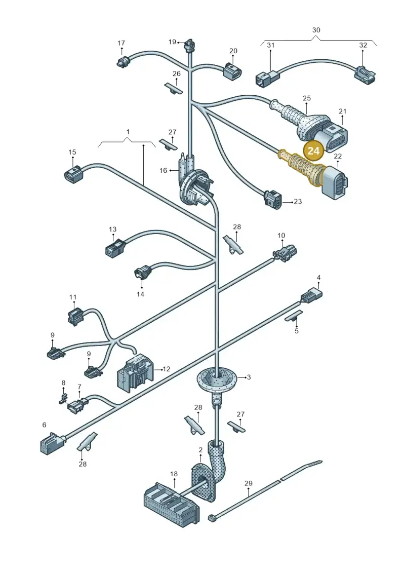 443906102B — Audi A6 qu. 3.0 tdi (2014-2018) diagram 758972330, position 24