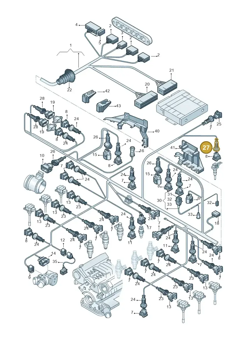 443906102C — Audi A6 Allroad qu. (2000-2005) diagram 219971350, position 27