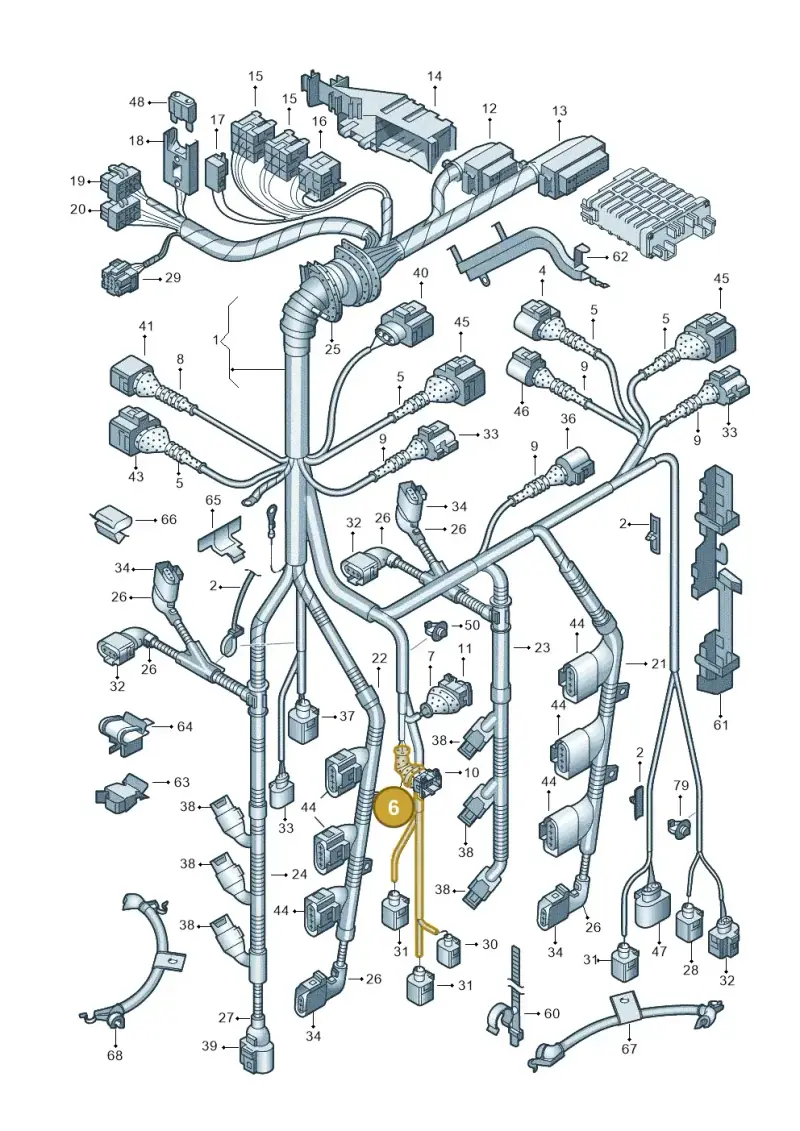 443906102C — Audi A4/S4 Cabrio./qu. (2002-2006) diagram 249971300, position 6