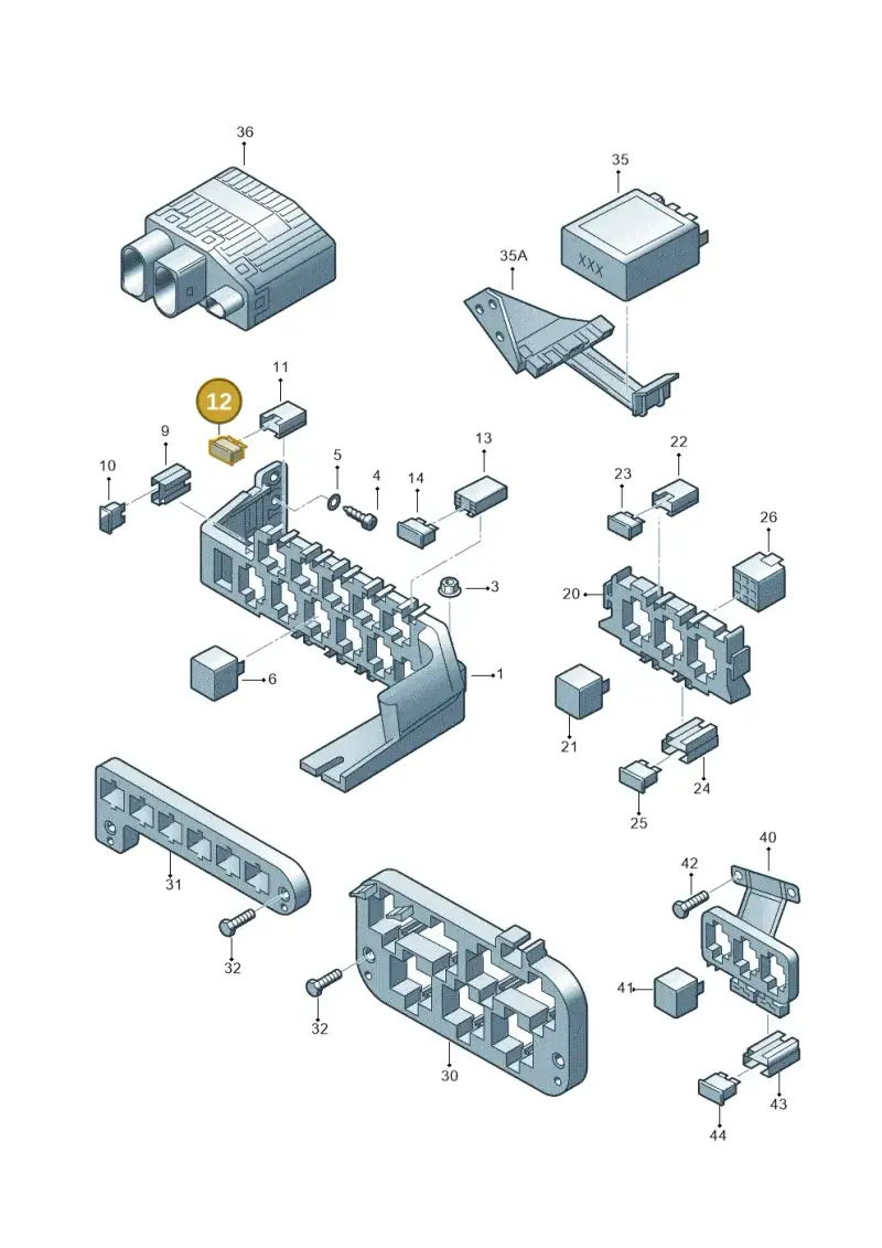 443937105C — Audi RS6 qu. (2003-2004) diagram 156937700, position 12