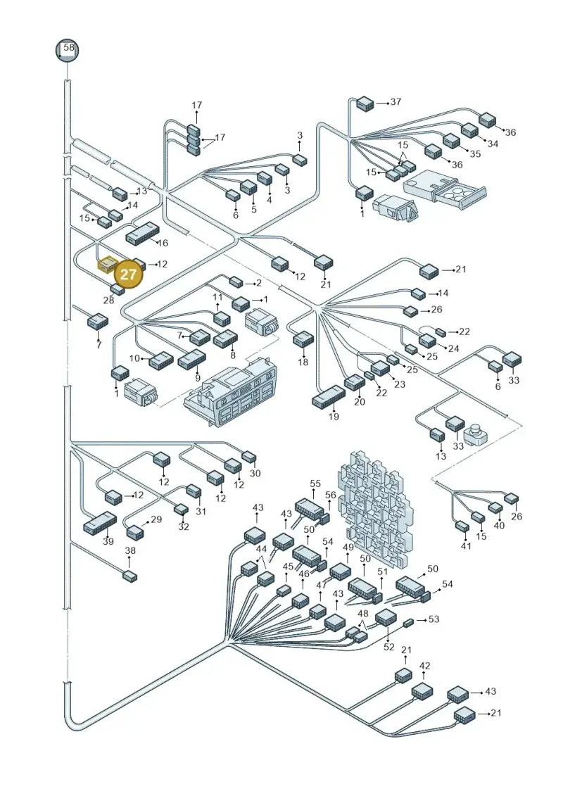443972523A — Audi A6 Allroad qu. (2000-2005) diagram 260971940, position 27