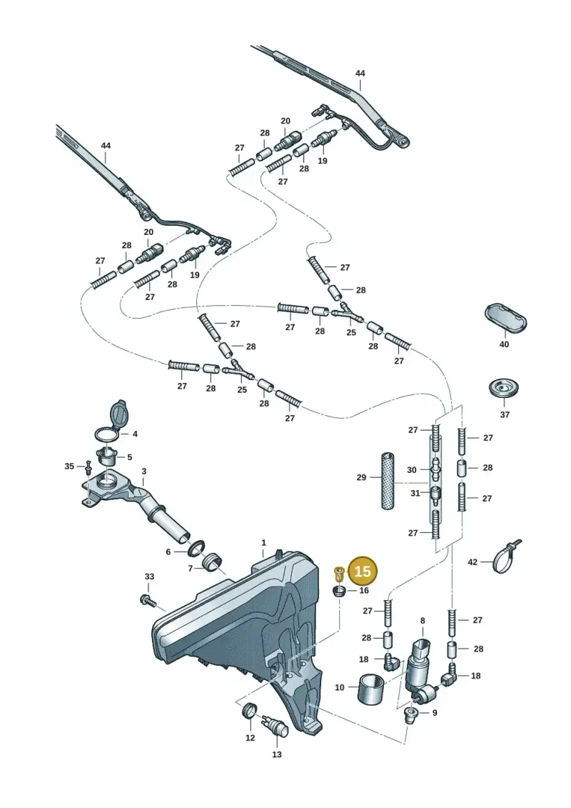 444955647 — Audi RS Q8 Quattro (2019-) diagram 429955015, position 15