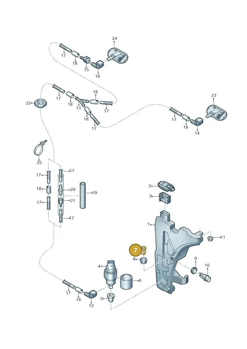 444955647 — Audi RS4 Avant (2017-) diagram 849955100, position 7