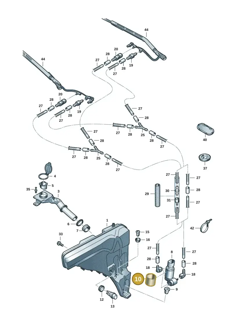 447857991J — Audi RS Q8 Quattro (2019-) diagram 429955015, position 10