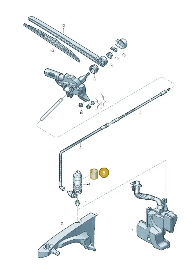 447857991J — Audi RSQ3 Sportback (2019-2024) diagram 597955020, position 5