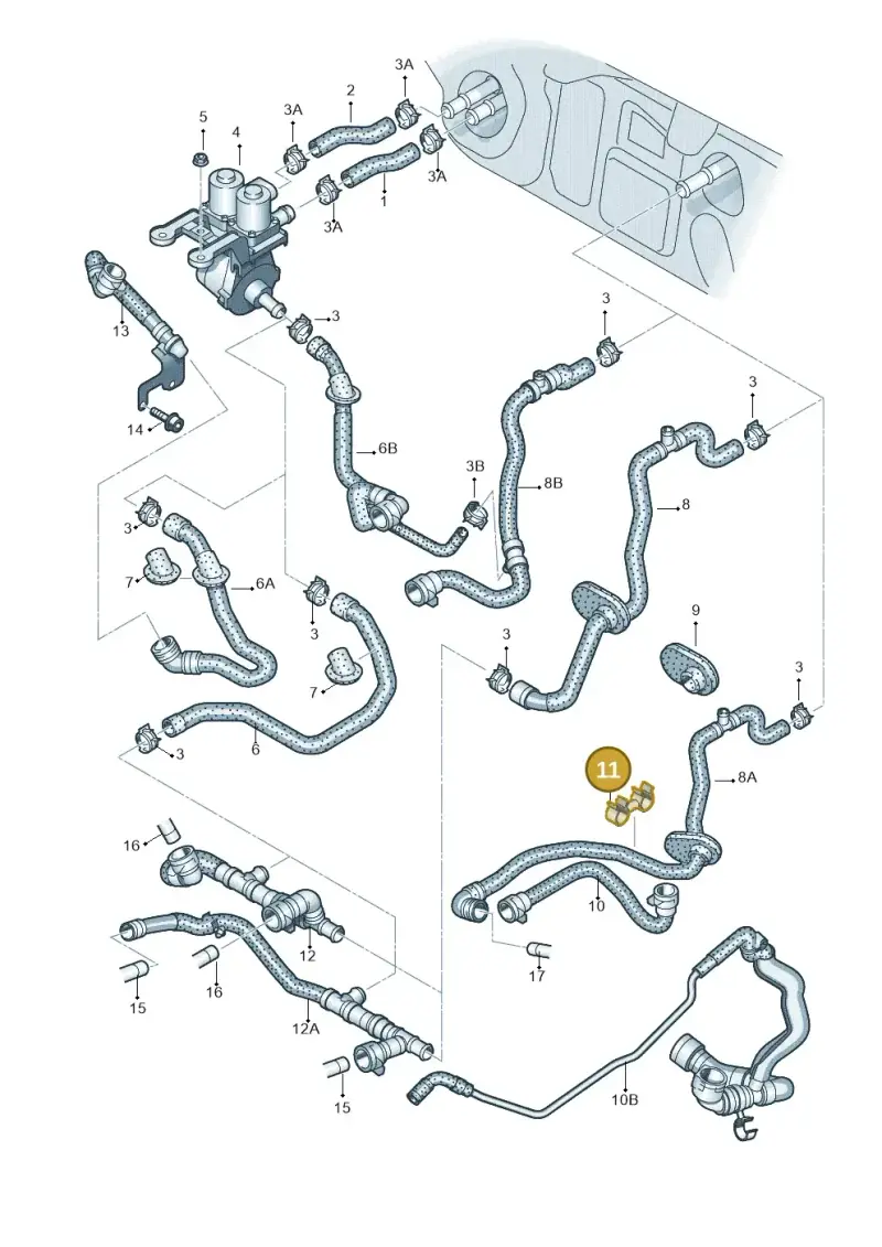 4A0121093 — Audi A6 QU.ALLROAD     07> (2006-) diagram 448819610, position 11