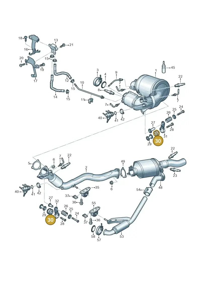 4A0253149B — Audi A7 Sportback (2018-) diagram 430253730, position 30