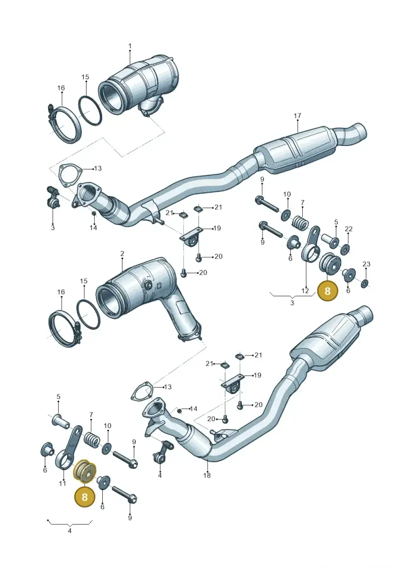 4A0253149B — Audi Q8 Quattro 3,0 (2018-) diagram 819253300, position 8