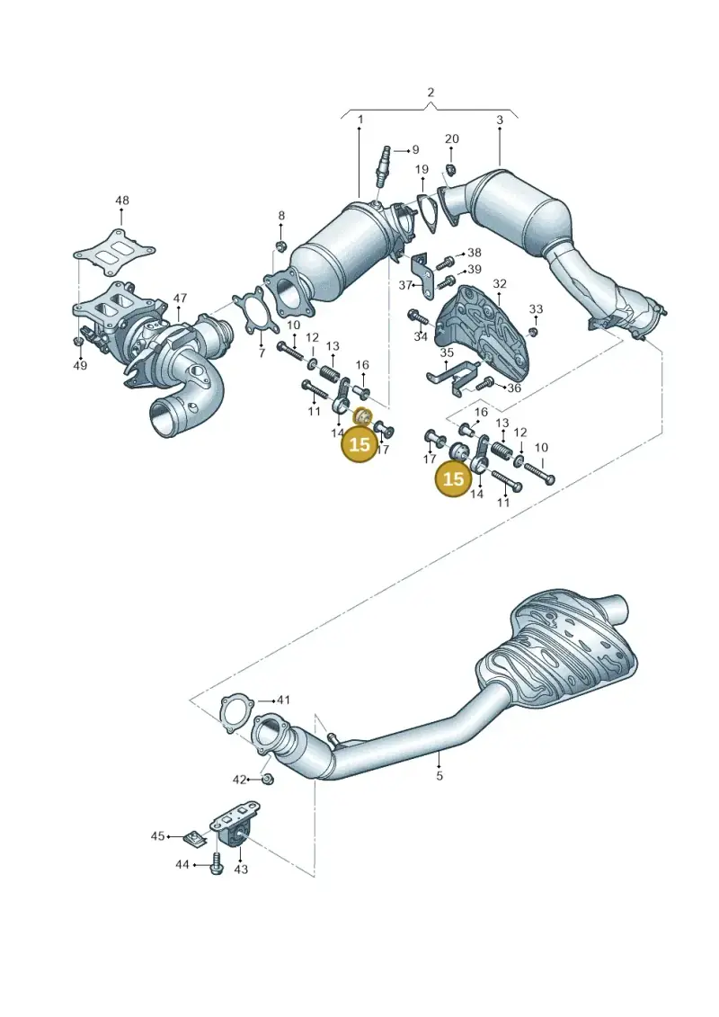 4A0253149B — Audi Q5 (2016-2020) diagram 896253450, position 15