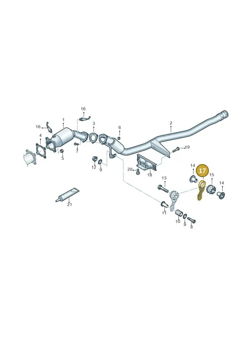 4A0253295Q — Audi A6 2.7 TDI (2008-2011) diagram 448253400, position 17