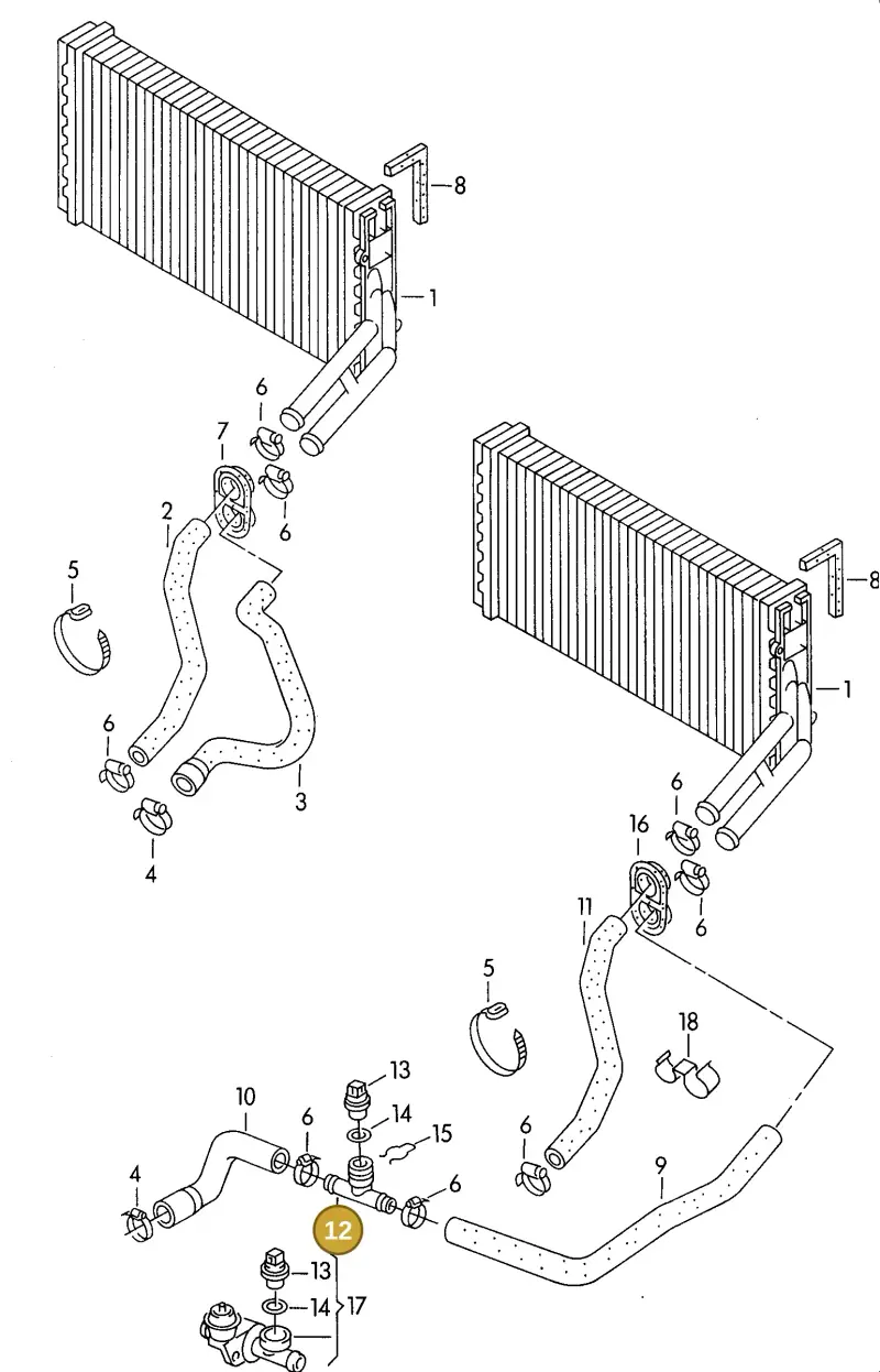 4A0819497 — Audi Coupe quattro/3   96 (1995-1995) diagram 114819500, position 12