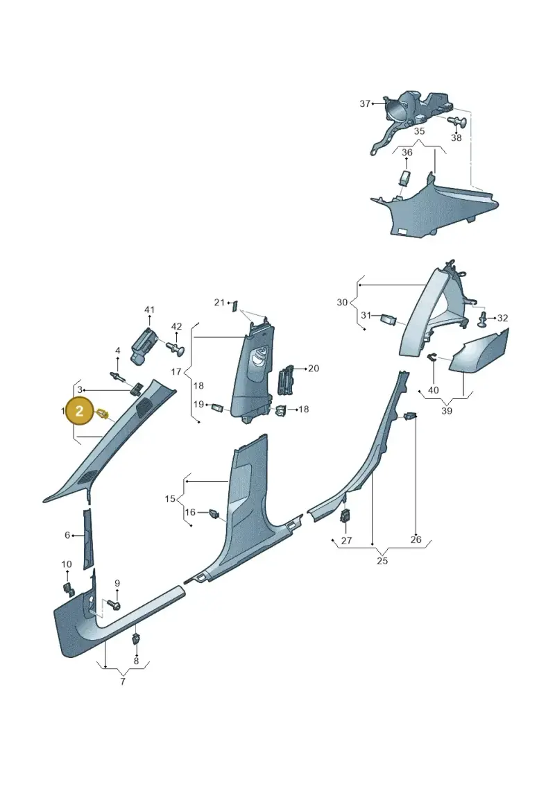 4A0867276B — Audi RS7 Sportback (2019-) diagram 435867650, position 2
