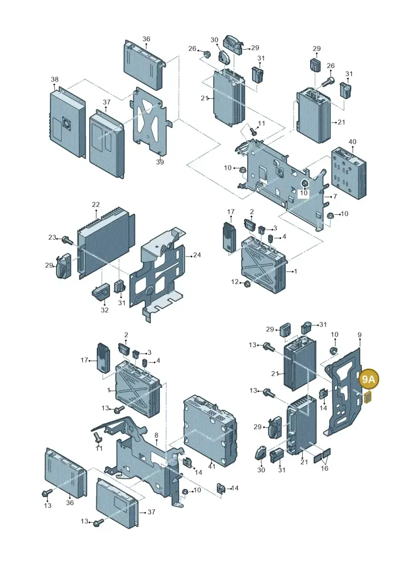 4A0877665 — Audi A8/S8/qu. lang (2003-2007) diagram 291035400, position 9A
