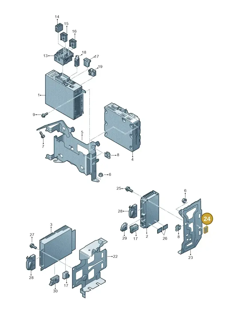 4A0877665 — Audi A8/S8/qu. lang    08> (2007-) diagram 635035410, position 24