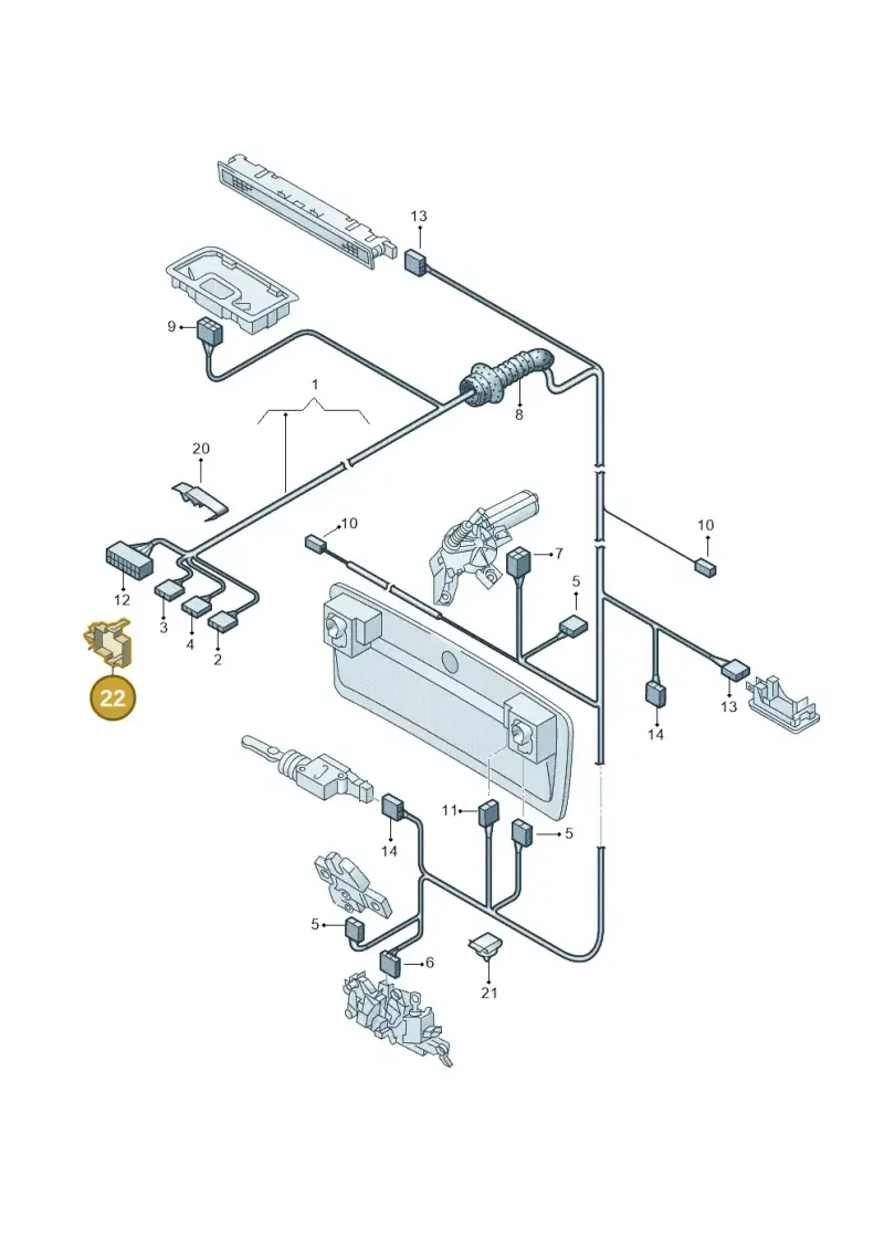 4A0937545C — Audi RS6 qu. (2003-2004) diagram 260972940, position 22