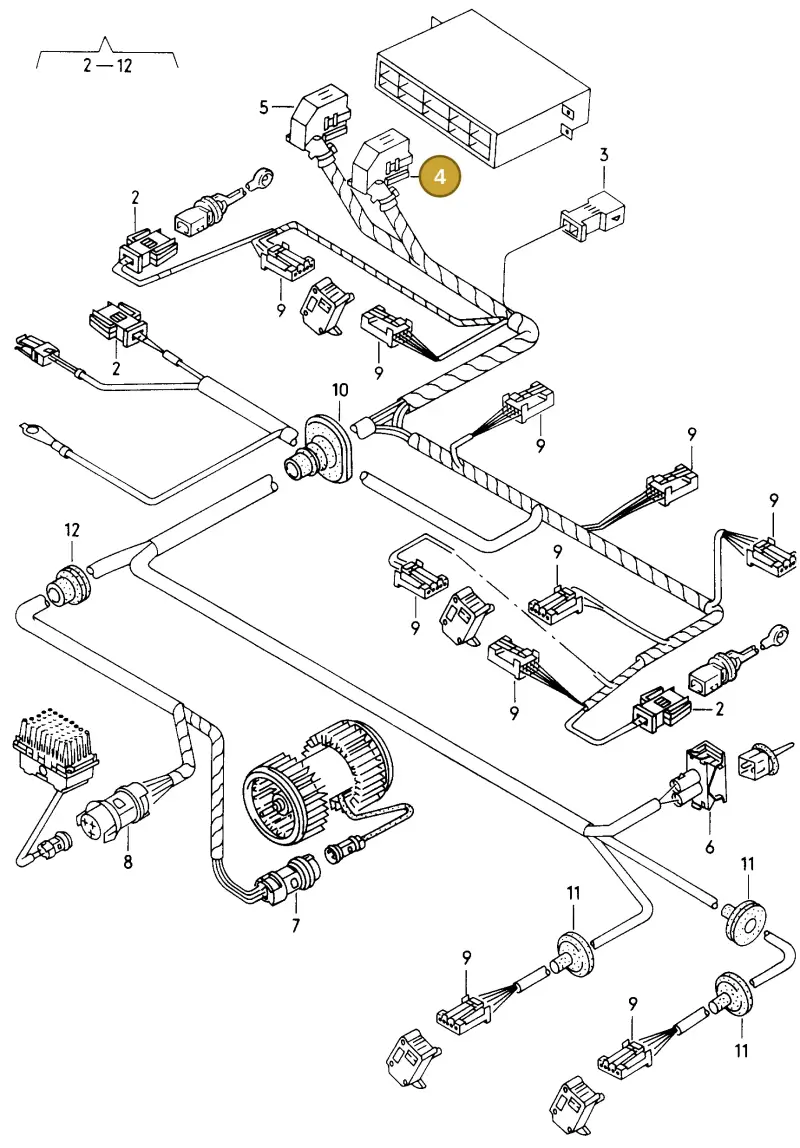 4A0972601A — Audi A8 quattro (1999-2002) diagram 152972670, position 4