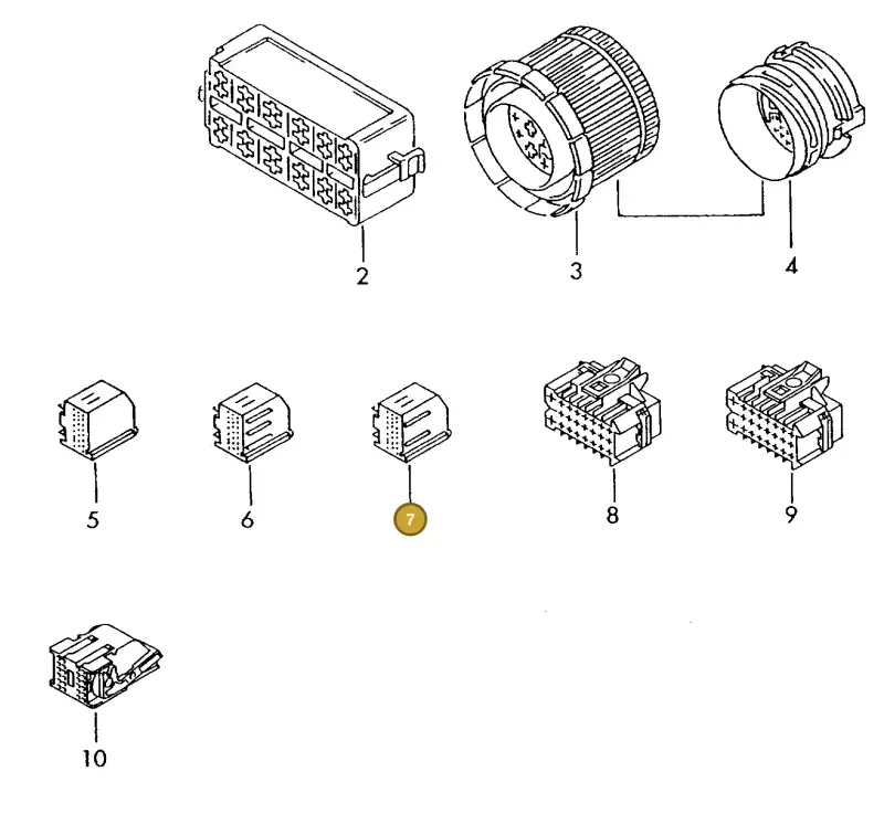 4A0972603A — Audi 1J0 platform diagram 198972250, position 7