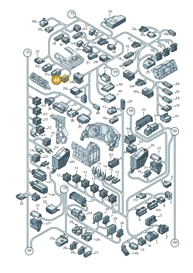 4A0972603A — Audi A8/S8/qu. lang    08> (2007-) diagram 291971820, position 40