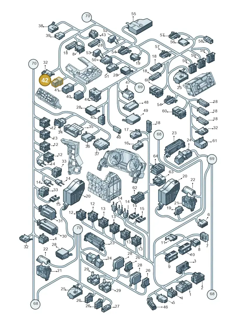 4A0972805B — Audi A8/S8/qu. lang    08> (2007-) diagram 291971820, position 42