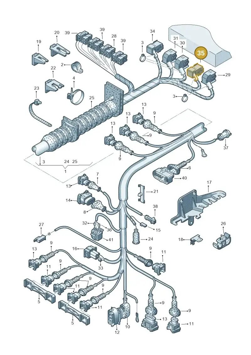 4A0972805C — Audi A4     F>8D-W-.. (1995-1997) diagram 156971140, position 35
