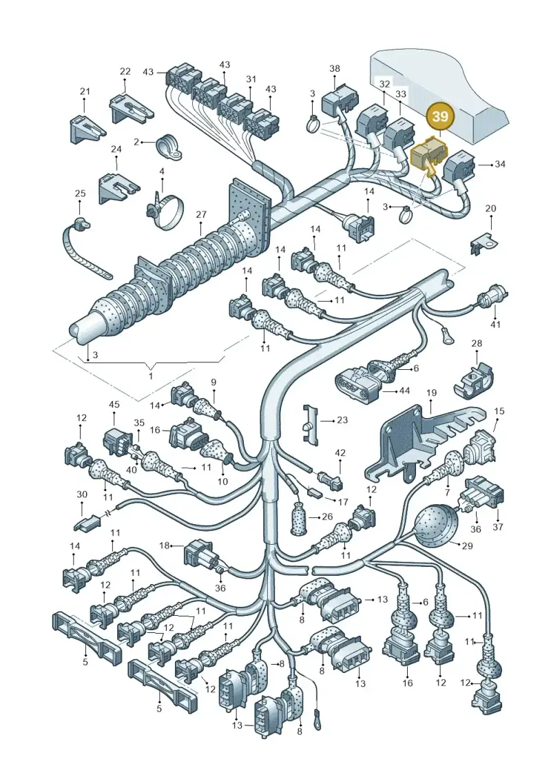 4A0972805C — Audi A4/Av.qu.F8D-W-> (1997-1998) diagram 156971180, position 39