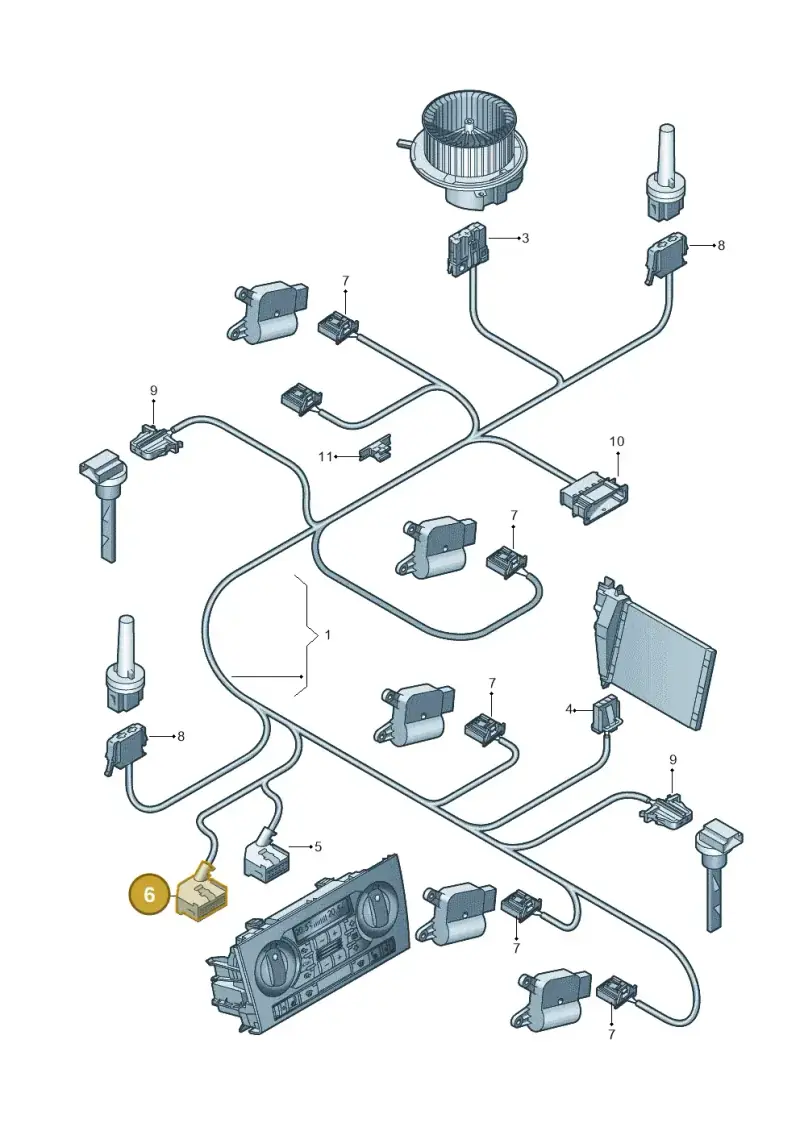 4A0972883B — Audi A3/S3/quattro (2005-2007) diagram 412972600, position 6