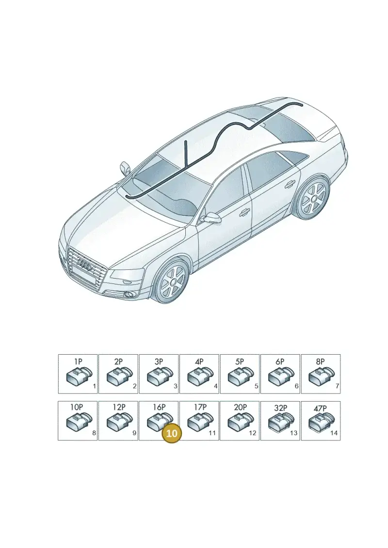 4A0972883C — Audi A8L qu. 3.0 TDI (2013-2018) diagram 771971840, position 10