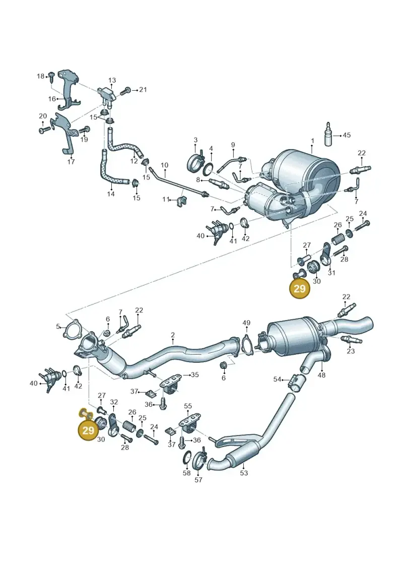 4B0253205D — Audi A7 Sportback (2018-) diagram 430253730, position 29