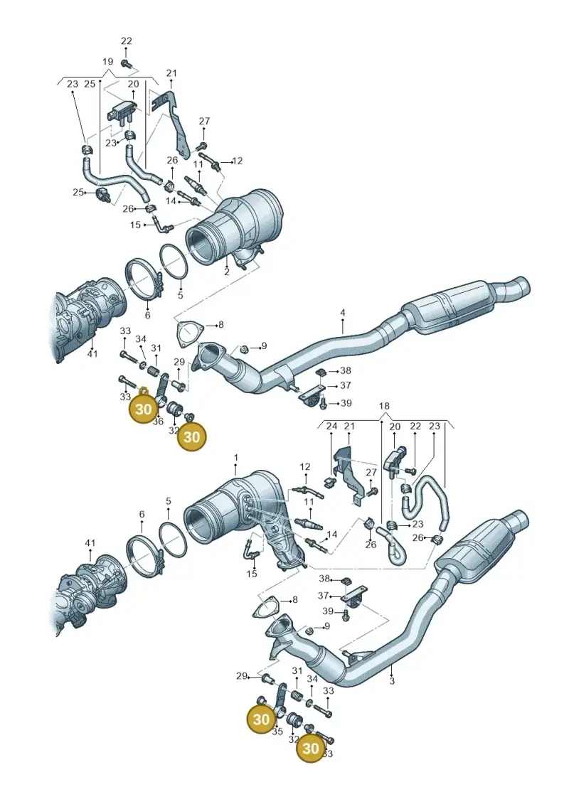 4B0253205D — Audi RS Q8 Quattro (2019-) diagram 595253500, position 30