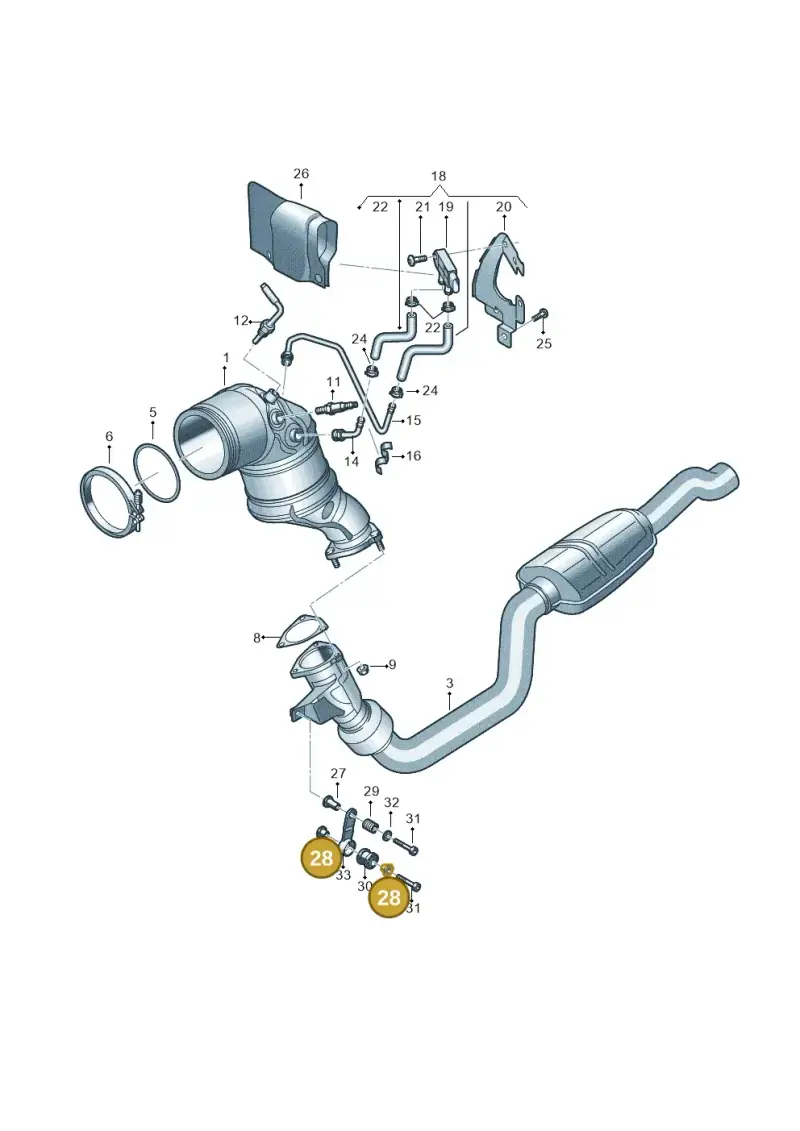 4B0253205D — Audi RS6 Avant (2019-) diagram 838253500, position 28