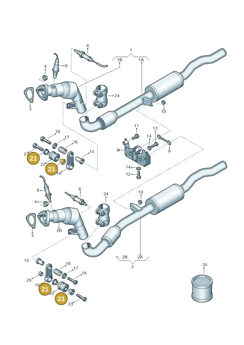 4B0253205G — Audi A8/S8/qu. lang    08> (2007-) diagram 291253520, position 21