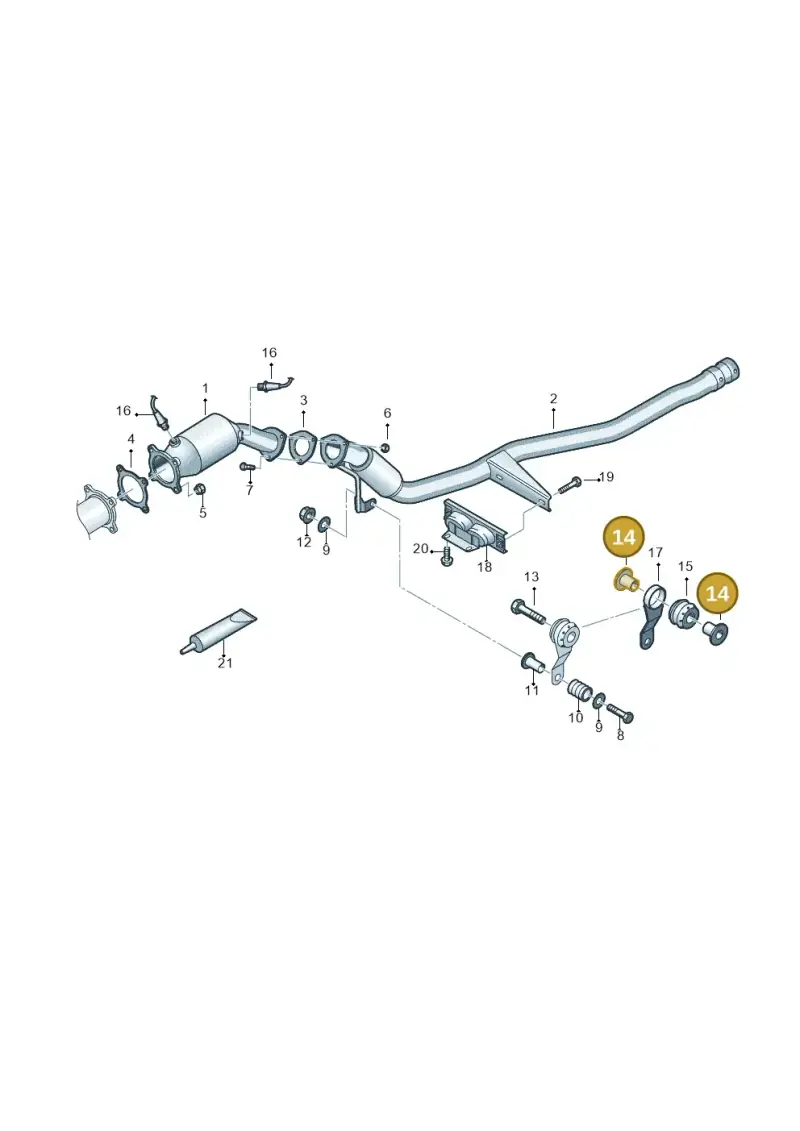 4B0253205G — Audi A6 2.7 TDI (2008-2011) diagram 448253400, position 14