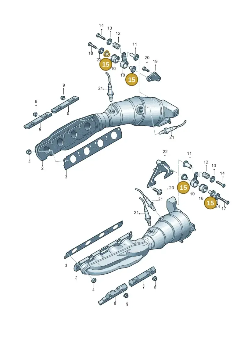 4B0253205G — Audi R8 qu. 5.2 (2012-2015) diagram 603253320, position 15