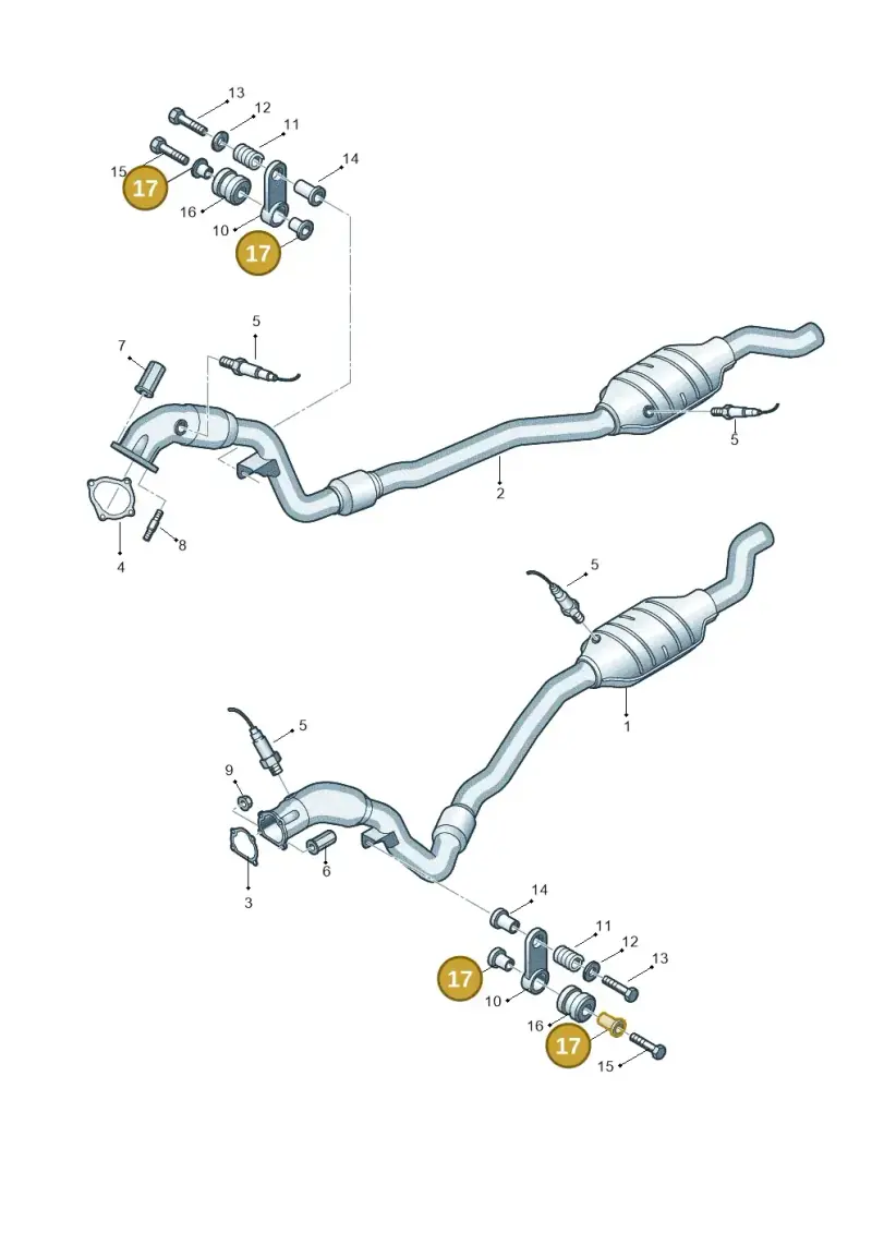 4B0253205G — Audi RS6 Avant qu.5.0 (2007-2010) diagram 641253780, position 17