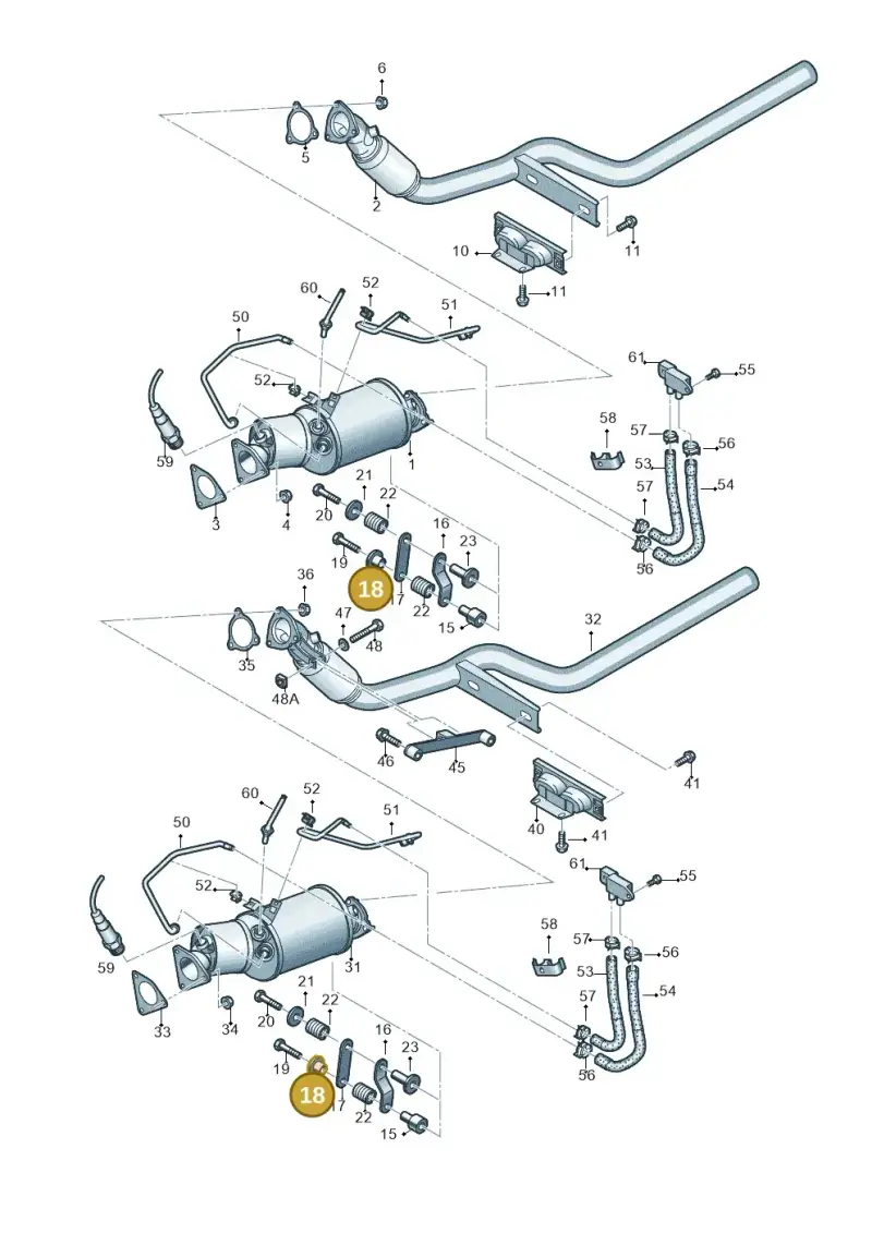 4B0253205G — Audi A6 2.7 TDI (2008-2011) diagram 648253450, position 18