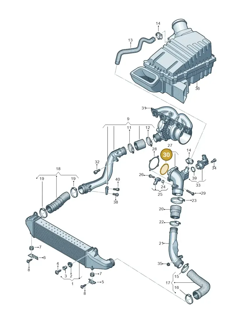 4B0409133 — Audi RSQ3 Sportback (2019-2024) diagram 898145800, position 30