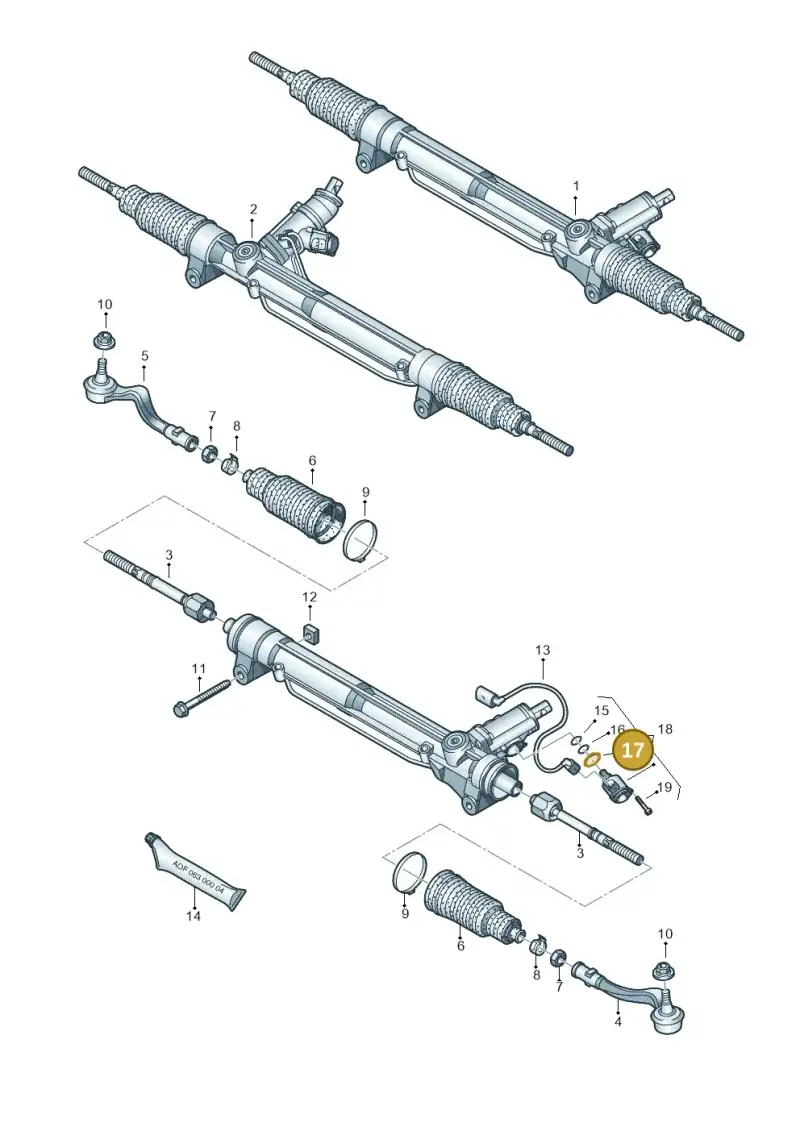 4B0422149A — Audi RS5 Coupe (2010-2015) diagram 620422000, position 17